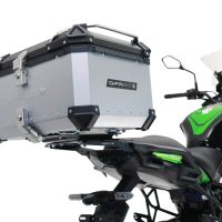 GPR TECH compatible with  Kawasaki Versys 650 2023/2024 e5 plus GPR TECH Top case in aluminum, silver color with specific plate included Capacity 55 LT.