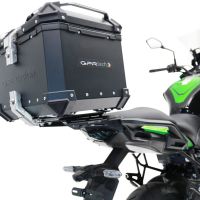 GPR TECH compatible with  Kawasaki Versys 650 2021/2022 e5 GPR TECH Top case in aluminum, black color with specific plate included Capacity 35 LT.