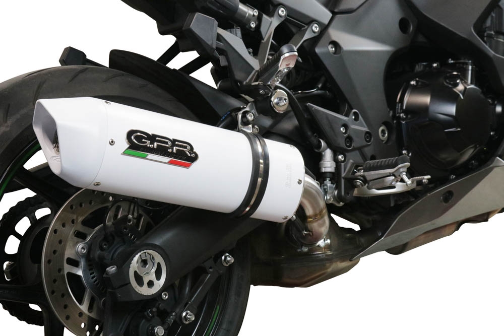 Pot echappement compatible avec Kawasaki Ninja 1000 Sx 2020-2020, Albus Evo4, Échappement légal, homologué,silencieux avec db killer amovible et tuyau de liaison spécifique 