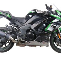 Pot echappement compatible avec Kawasaki Ninja 1000 Sx 2020-2020, Furore Evo4 Nero, Échappement légal, homologué,silencieux avec db killer amovible et tuyau de liaison spécifique 