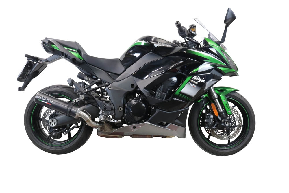 Pot echappement compatible avec Kawasaki Ninja 1000 Sx 2021-2024, M3 Poppy , Pot échappement racing, avec les tuyaux de liaison, article sans homologation 