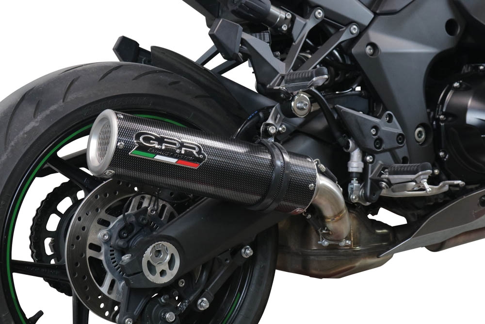 Pot echappement compatible avec Kawasaki Ninja 1000 Sx 2021-2024, M3 Poppy , Pot échappement racing, avec les tuyaux de liaison, article sans homologation 