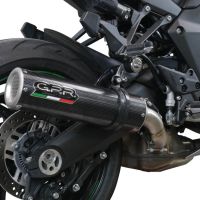 Pot echappement compatible avec Kawasaki Ninja 1000 Sx 2021-2024, M3 Poppy , Pot échappement racing, avec les tuyaux de liaison, article sans homologation 