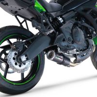 GPR exhaust compatible with  Kawasaki Versys 650 2021-2022, M3 Black Titanium, Full system exhaust, including removable db killer/spark arrestor 