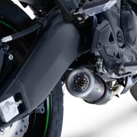 GPR exhaust compatible with  Kawasaki Versys 650 2021-2022, M3 Black Titanium, Full system exhaust, including removable db killer/spark arrestor 