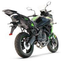 Pot echappement compatible avec Kawasaki Versys 650 2017-2020, M3 Inox , Pot échappement complet, non légal pour les pays de l'UE, avec db killer amovible 