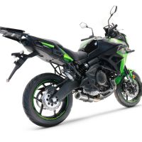 Pot echappement compatible avec Kawasaki Versys 650 2023-2024, M3 Poppy , Pot échappement complet, non légal pour les pays de l'UE, avec db killer amovible 