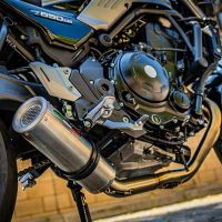 Pot echappement compatible avec Kawasaki Z 650 RS 2021-2023, M3 Inox , Pot échappement complet, non légal pour les pays de l'UE, avec db killer amovible 