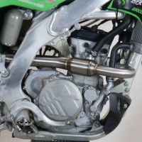 Pot echappement compatible avec Kawasaki KX 250 F 2009-2016, Pentacross Inox, Pot d'échappement complet racing, compris de collecteur et db killer amovible, sans homologation 