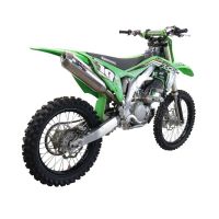 Pot echappement compatible avec Kawasaki KX 250 X 2021-2022, Pentacross Inox, Pot échappement racing, silencieux avec raccord spécifique et db killer amovible 