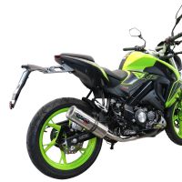 Pot echappement compatible avec Keeway Rkf 125 2018-2020, M3 Inox , Pot échappement complet, non légal pour les pays de l'UE, avec db killer amovible 