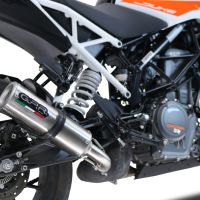 Pot echappement compatible avec Ktm Duke 390 2021-2024, M3 Inox , Échappement légal, homologué,silencieux avec db killer amovible et tuyau de liaison spécifique 