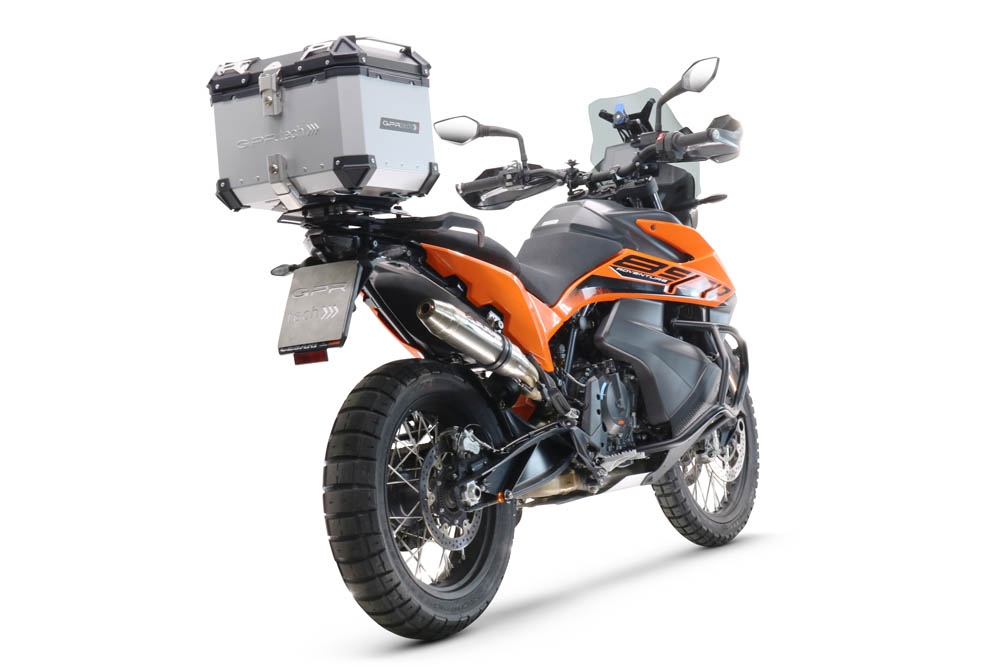 Top case GPR TECH compatible with  Ktm Lc 8 1290 Super Adv 2015/2016 e3 GPR TECH Top case in aluminum, silver color with specific plate included Capacity 45 LT.