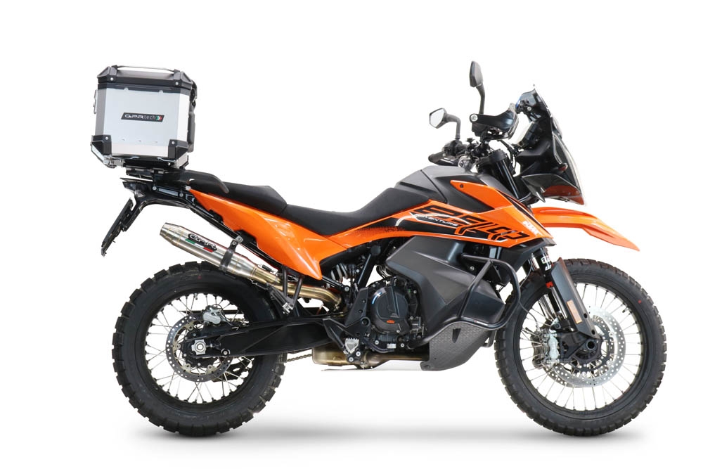 Top case GPR TECH compatible with  Ktm Lc 8 1290 Super Adv 2015/2016 e3 GPR TECH Top case in aluminum, silver color with specific plate included Capacity 45 LT.