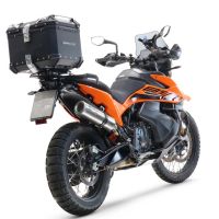 Top case GPR TECH compatible with  Ktm Lc 8 1290 Super Adv 2015/2016 e3 GPR TECH Top case in aluminum, black color with specific plate included Capacity 45 LT.