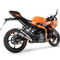 Pot echappement compatible avec Ktm Rc 390 2022-2024, M3 Inox , Échappement légal, homologué,silencieux avec db killer amovible et tuyau de liaison spécifique 