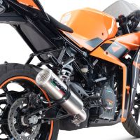 Pot echappement compatible avec Ktm Rc 390 2022-2024, M3 Inox , Pot échappement racing, avec les tuyaux de liaison et dbkiller, article sans homologation 