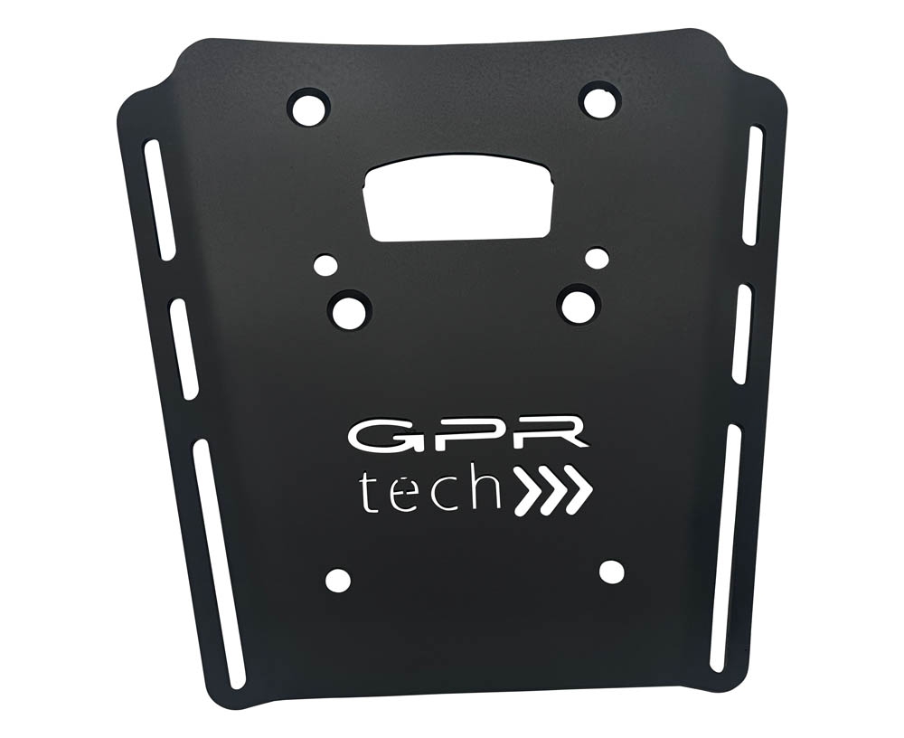 GPR TECH compatible with  Moto Morini X-CAPE 650 2021/2024 e5 GPR TECH Top case in aluminum, black color with specific plate included Capacity 45 LT.