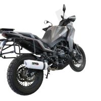Pot echappement compatible avec Moto Morini X-CAPE 650 2021-2024, Albus Ceramic, Système demi complet homologué,pas légal pour les marchés européens, y compris db killer amovible 