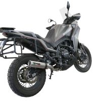 Pot echappement compatible avec Moto Morini X-CAPE 650 2021-2024, M3 Inox , Système demi complet homologué,pas légal pour les marchés européens, y compris db killer amovible 