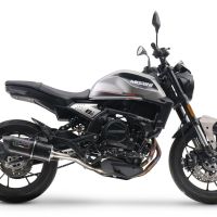 Pot echappement compatible avec Moto Morini Seiemmezzo Scr 2022-2024, Furore Evo4 Nero, Système demi complet homologué,pas légal pour les marchés européens, y compris db killer amovible 
