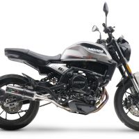 Pot echappement compatible avec Moto Morini Seiemmezzo Scr 2022-2024, M3 Poppy , Système demi complet homologué,pas légal pour les marchés européens, y compris db killer amovible 