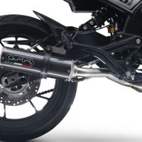 Pot echappement compatible avec Moto Morini Seiemmezzo Scr 2022-2024, M3 Poppy , Système demi complet homologué,pas légal pour les marchés européens, y compris db killer amovible 
