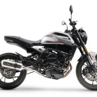 Pot echappement compatible avec Moto Morini Seiemmezzo Str 2022-2024, Satinox , Système demi complet homologué,pas légal pour les marchés européens, y compris db killer amovible 