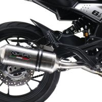 Pot echappement compatible avec Moto Morini Seiemmezzo Str 2022-2024, Satinox , Système demi complet homologué,pas légal pour les marchés européens, y compris db killer amovible 