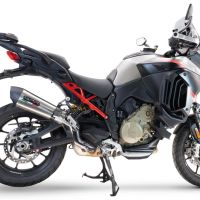 GPR exhaust compatible with  Ducati Multistrada V4 Grand Tour 2024-2025, New Grand Prix Evo Titanium, Slip-on exhaust including removable db killer and link pipe, EPA-compliant 