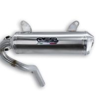 Pot echappement compatible avec Can Am Outlander 450 DPS 2017-2023, Satinox , Pot Échappement slip-on homologué, légal, avec db killer amovible, tuyau de liaison et catalyseur 