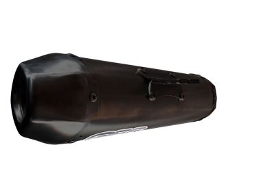 Pot echappement compatible avec Zontes M 125 2022-2024, Pentaroad Black, Pot échappement complet, non légal pour les pays de l'UE, avec db killer amovible 