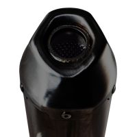 Pot echappement compatible avec Zontes M 125 2022-2024, Pentaroad Black, Pot échappement complet, non légal pour les pays de l'UE, avec db killer amovible 