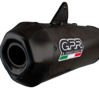 Pot echappement compatible avec Zontes M 125 2022-2024, Pentaroad Black, Pot échappement complet, non légal pour les pays de l'UE, avec db killer amovible 
