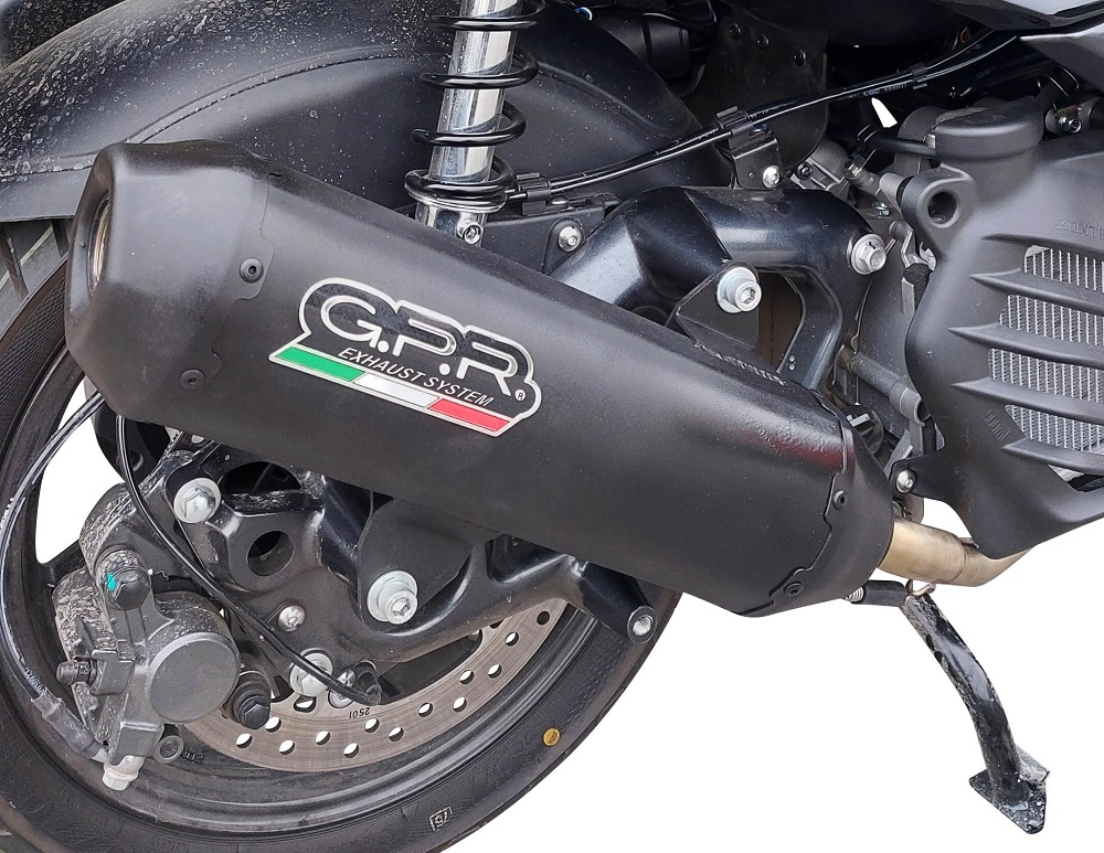Pot echappement compatible avec Bmw C 400 X -GT 2021-2024, Pentaroad Black, Pot Echappement homologué pour les marchés non européens 