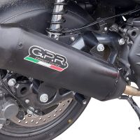 Pot echappement compatible avec Bmw C 400 X -GT 2019-2020, Pentaroad Black, Pot Echappement homologué pour les marchés non européens 