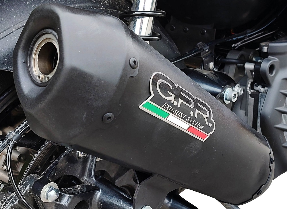 Pot echappement compatible avec Bmw C 400 X -GT 2021-2024, Pentaroad Black, Pot Echappement homologué pour les marchés non européens 