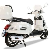 Pot echappement compatible avec Piaggio Vespa 125 Gts-Gtv-Super 2006-2016, Albus Ceramic, Pot d'échappement complet racing, compris de collecteur et db killer amovible, sans homologation 