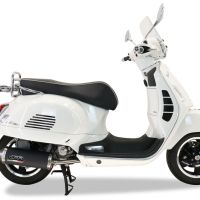 Pot echappement compatible avec Piaggio Vespa 125 Gts-Gtv-Super 2006-2016, Evo4 Road, Homologué et légal, système d'échappement complet, avec db killer amovible 