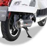 Pot echappement compatible avec Piaggio Vespa 125 Gts-Gtv-Super 2006-2016, Evo4 Road, Homologué et légal, système d'échappement complet, avec db killer amovible 