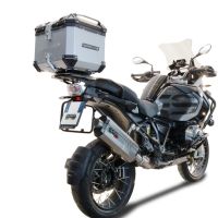 Top case GPR TECH compatible with  Bmw F 850 Gs Adventure 2018/2020 e4 GPR TECH Top case in aluminum, silver color with specific plate included Capacity 35 LT.