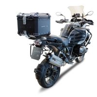 Top case GPR TECH compatible with  Bmw F 850 Gs Adventure 2018/2020 e4 GPR TECH Top case in aluminum, black color with specific plate included Capacity 35 LT.