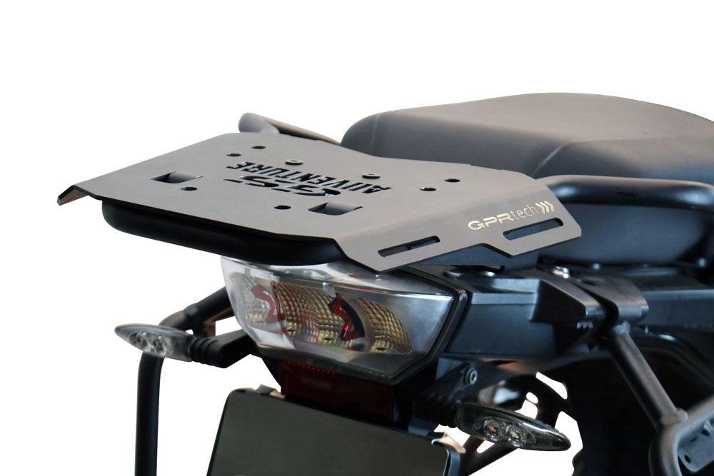 Top case GPR TECH compatible with  Bmw R 1250 Gs Adventure 2019/2020 e4 GPR TECH Top case in aluminum, silver color with specific plate included Capacity 45 LT.