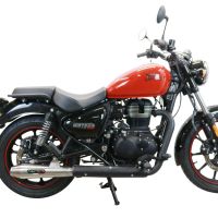 Pot echappement compatible avec Royal Enfield Meteor 350 2021-2023, Ultracone, Pot échappement racing, avec les tuyaux de liaison, article sans homologation 