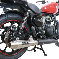 Pot echappement compatible avec Royal Enfield Meteor 350 2021-2023, Ultracone, Pot échappement racing, avec les tuyaux de liaison, article sans homologation 