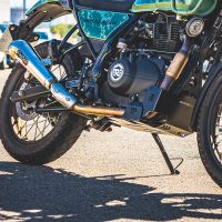 Pot echappement compatible avec Royal Enfield Himalayan 410 Diam.36mm 2017-2020, Powercone Evo, Système complet homologué pour les marchés non européens 