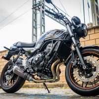 GPR exhaust compatible with  Kawasaki Z650RS 2021-2023, Satinox Poppy , Full system including silencer approved for noise,db killer and catalyst, EPA-compliant compliant for inspection 