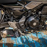 GPR exhaust compatible with  Kawasaki Z650RS 2021-2023, Satinox Poppy , Full system including silencer approved for noise,db killer and catalyst, EPA-compliant compliant for inspection 