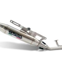 Pot echappement compatible avec Honda Ruckus NPS50 2003-2025, Deeptone Inox, Pot échappement complet, non légal pour les pays de l'UE, avec db killer amovible 