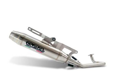 Pot echappement compatible avec Honda Ruckus NPS50 2003-2025, Deeptone Inox, Pot échappement complet, non légal pour les pays de l'UE, avec db killer amovible 